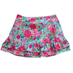 X by Gottex Multicolor Floral Skirt Large
